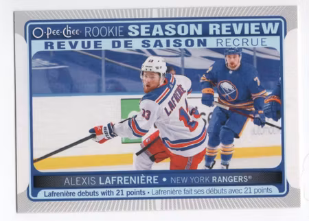 2021-22 O-Pee-Chee #548 Alexis Lafreniere (10-X302-RANGERS)