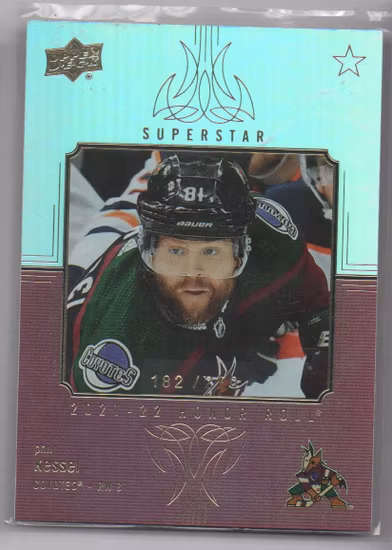 2021-22 Upper Deck Honor Roll Rainbow #HR90 Phil Kessel (40-X332-COYOTES)