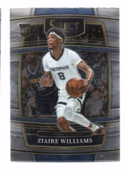 2021-22 Select #86 Ziaire Williams RC (15-X334-NBAGRIZZLIES)