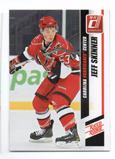 2010-11 Donruss #281 Jeff Skinner RC (20-X339-HURRICANES)