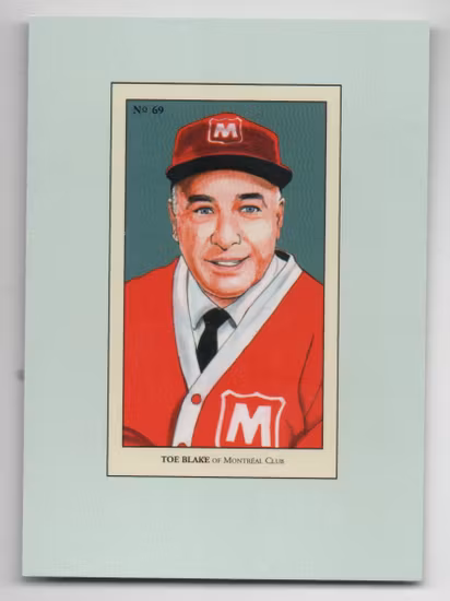 2010-11 ITG 100 Years of Card Collecting #69 Toe Blake HP (15-X341-CANADIENS)