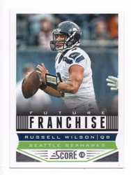 2013 Score #327 Russell Wilson FF (10-X339-NFLSEAHAWKS)