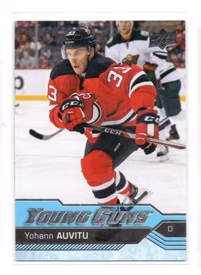 2016-17 Upper Deck #456 Yohann Auvitu YG RC (25-X338-DEVILS)