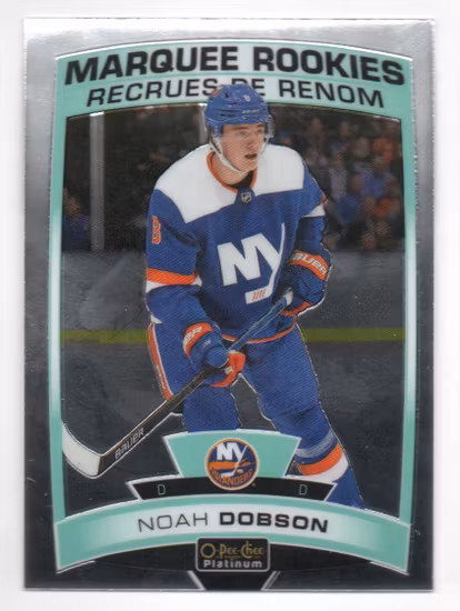 2019-20 O-Pee-Chee Platinum #165 Noah Dobson RC (12-X341-ISLANDERS)