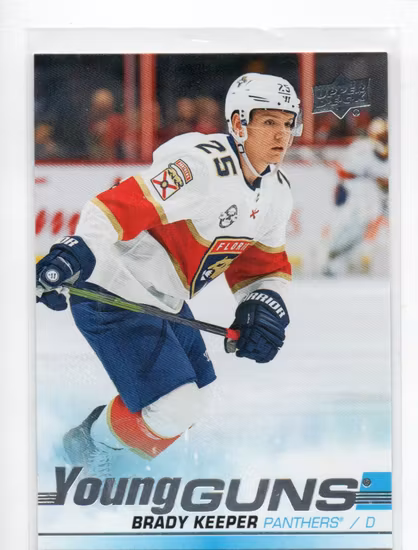 2019-20 Upper Deck #216 Brady Keeper YG RC (30-X338-NHLPANTHERS)