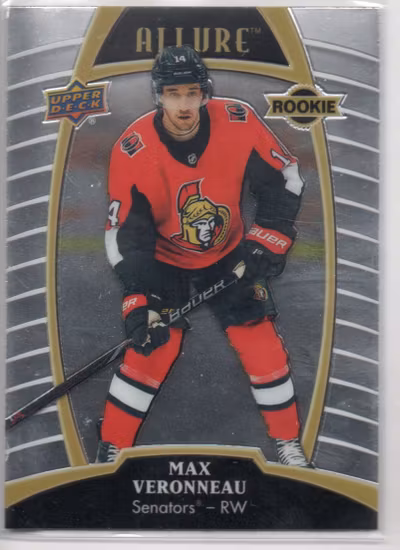 2019-20 Upper Deck Allure #77 Max Veronneau RC (10-X339-SENATORS)
