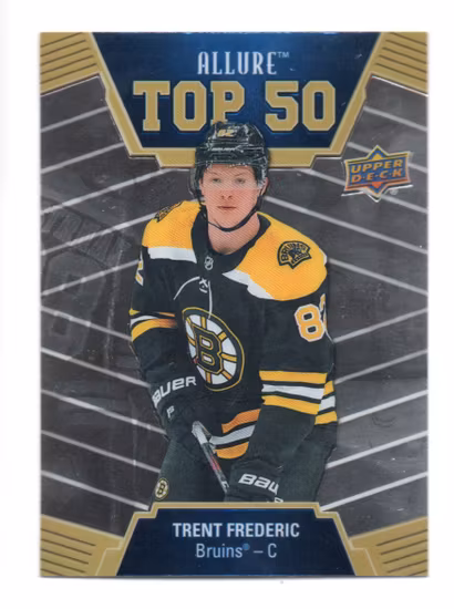 2019-20 Upper Deck Allure Top 50 #T506 Trent Frederic (10-X341-BRUINS)