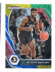 2021-22 Panini Prizm Draft Picks Prizms Choice Blue Yellow and Green #47 Patrick Williams (20-X337-NBABULLS)