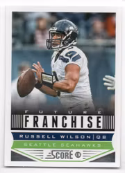 2013 Score #327 Russell Wilson FF (10-X107-NFLSEAHAWKS)