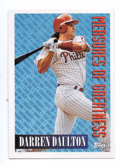 1994 Topps #608 Darren Daulton MOG (5-X107-MLBPHILLIES)