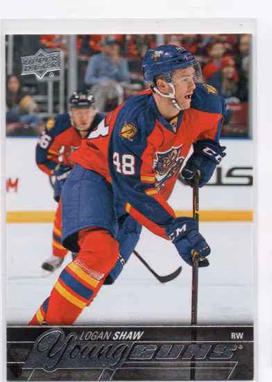 2015-16 Upper Deck #454 Logan Shaw YG RC (20-X124-NHLPANTHERS)