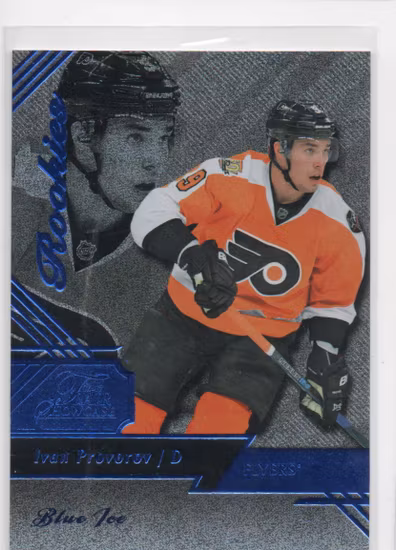 2016-17 Fleer Showcase Flair Blue Ice #37 Ivan Provorov R0 (50-X124-FLYERS)