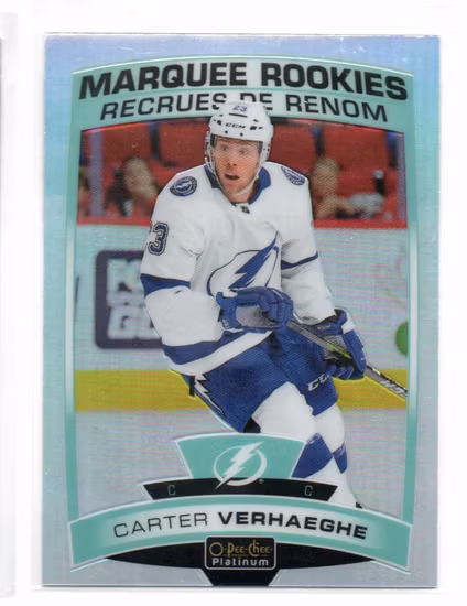 2019-20 O-Pee-Chee Platinum Rainbow #155 Carter Verhaeghe (15-X109-LIGHTNING)