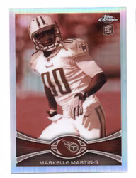 2012 Topps Chrome Sepia Refractors #163 Markelle Martin (25-X227-NFLTITANS)