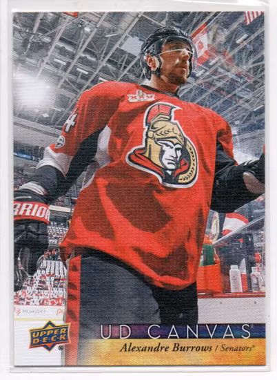 2017-18 Upper Deck Canvas #C62 Alexandre Burrows (10-X251-SENATORS)