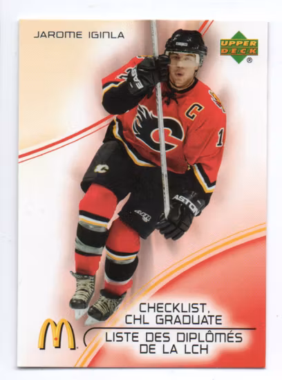 2005-06 McDonald's Upper Deck CHL Graduates #CG2 Jarome Iginla (10-X343-FLAMES)