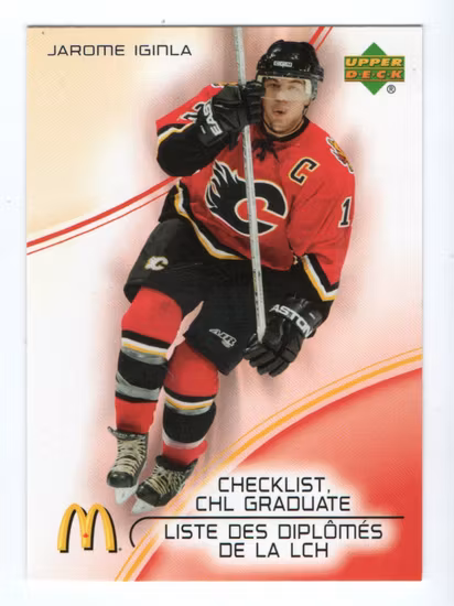 2005-06 McDonald's Upper Deck CHL Graduates #CG2 Jarome Iginla (10-X344-FLAMES)