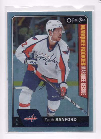 2016-17 O-Pee-Chee Rainbow #673 Zach Sanford (15-X345-CAPITALS)