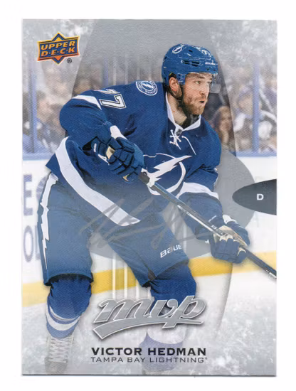 2016-17 Upper Deck MVP Silver Script #245 Victor Hedman (15-X345-LIGHTNING)