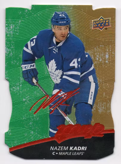 2017-18 Upper Deck MVP Colors and Contours #19 Nazem Kadri G1 (20-X349-MAPLE LEAFS)