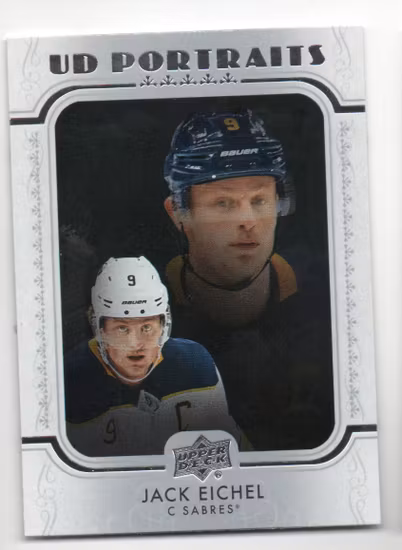 2019-20 Upper Deck UD Portraits #P12 Jack Eichel (12-X345-SABRES)