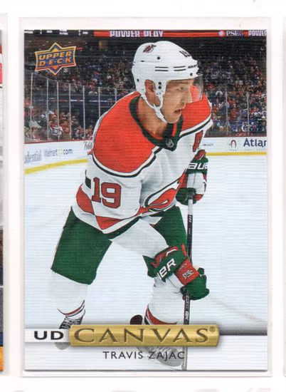 2019-20 Upper Deck Canvas #C37 Travis Zajac (10-X343-DEVILS)