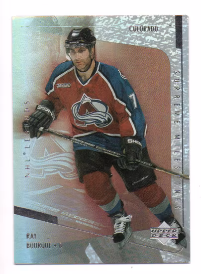 2000-01 Upper Deck Legends Supreme Milestones #SM15 Ray Bourque (12-X351-AVALANCHE)