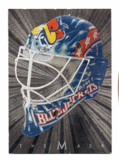 2001-02 Between the Pipes Masks #40 Ron Tugnutt (25-X353-BLUEJACKETS) SEE SCAN FOR CONDITION