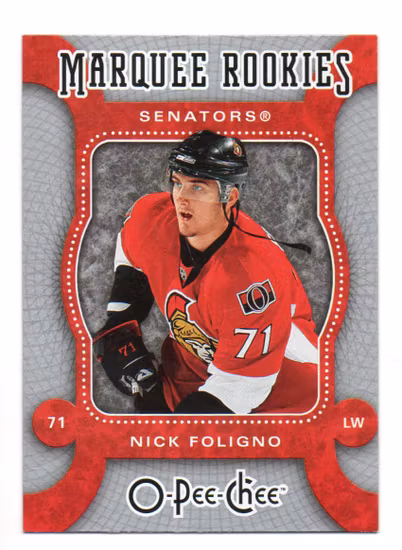 2007-08 O-Pee-Chee #576 Nick Foligno RC (12-X351-SENATORS)
