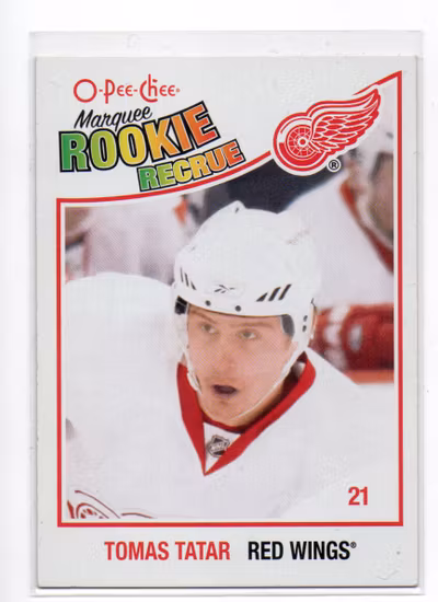2010-11 O-Pee-Chee #619 Tomas Tatar RC (25-X351-RED WINGS)