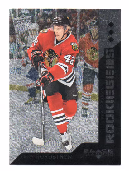 2013-14 Black Diamond #196 Joakim Nordstrom RC (20-X351-BLACKHAWKS)