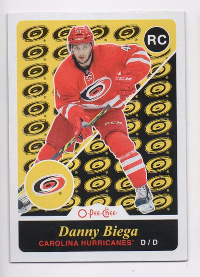 2015-16 O-Pee-Chee Retro #535 Danny Biega (10-X352-HURRICANES)