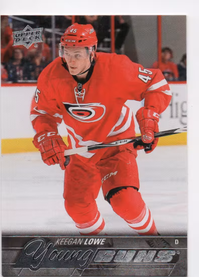 2015-16 Upper Deck #246 Keegan Lowe YG RC (20-X351-HURRICANES)
