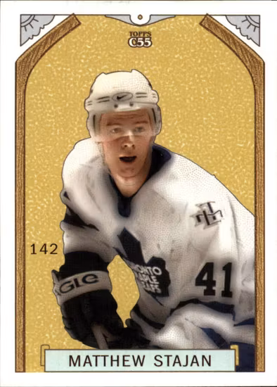 2003-04 Topps C55 #142 Matt Stajan RC (10-X358-MAPLE LEAFS)