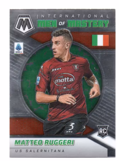 2021-22 Panini Mosaic Serie A International Men of Mastery #35 Matteo Ruggeri (20-X358-SOCCERSALERNITANA)