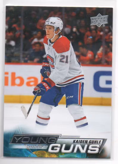 2022-23 Upper Deck #480 Kaiden Guhle YG RC (200-X357-CANADIENS)
