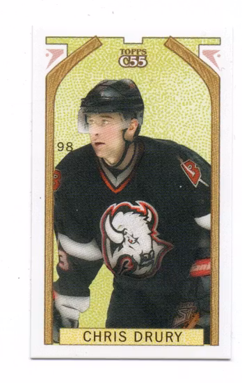 2003-04 Topps C55 Minis Brooklyn Back #98 Chris Drury (12-X368-SABRES)