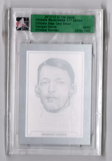 2011-12 ITG Ultimate Memorabilia #96 Georges Vezina (100-SLABBED2-CANADIENS)