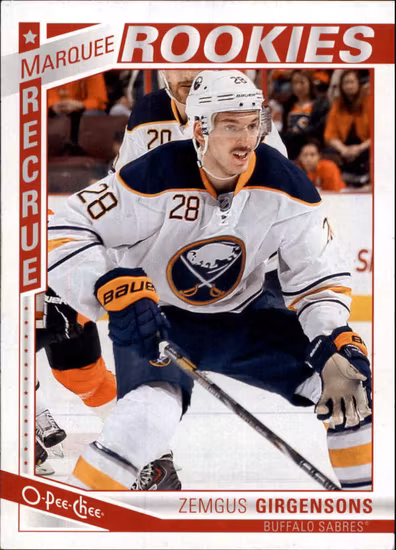 2013-14 O-Pee-Chee #642 Zemgus Girgensons RC (15-X367-SABRES) (2)