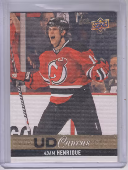 2013-14 Upper Deck Canvas #C18 Adam Henrique (10-X365-DEVILS)