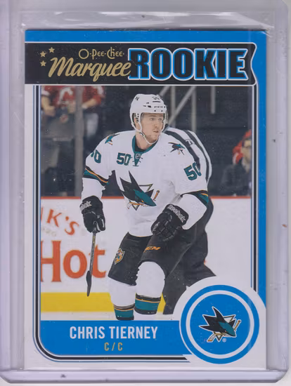 2014-15 O-Pee-Chee Update #U25 Chris Tierney (10-X367-SHARKS)