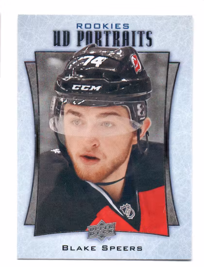 2016-17 Upper Deck UD Portraits #P99 Blake Speers (10-X365-DEVILS)