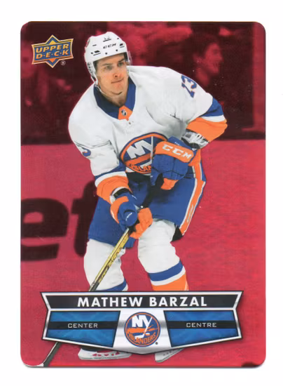 2021-22 Upper Deck Tim Hortons Red Die Cuts #DC2 Mathew Barzal (10-X365-ISLANDERS)