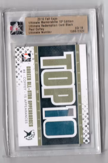 2009-10 ITG Ultimate Memorabilia Fall Expo Top Ten Career All-Star Appearances Silver #4 Paul Coffey (250-SLABBED2-FLYERS)