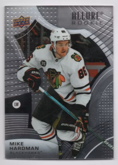 2021-22 Upper Deck Allure #111 Mike Hardman RC (10-6x6-BLACKHAWKS)