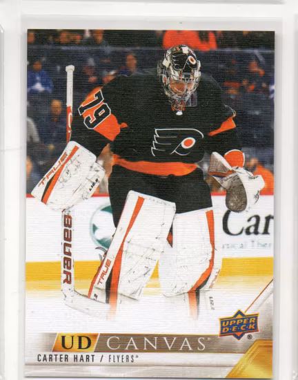 2022-23 Upper Deck UD Canvas #C181 Carter Hart (12-39x2-FLYERS)