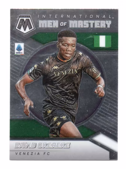 2021-22 Panini Mosaic Serie A International Men of Mastery #38 David Okereke (12-38x8-SOCCERVENEZIA)