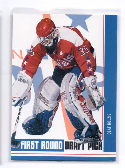 2002-03 BAP First Edition #403R Olaf Kolzig Draft (20-44x3-CAPITALS)