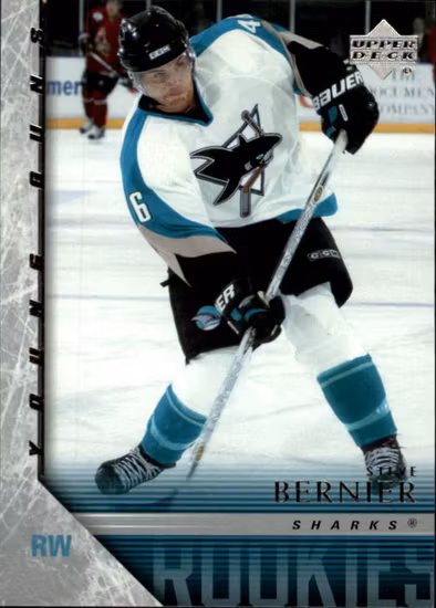 2005-06 Upper Deck #470 Steve Bernier YG RC (25-54x7-SHARKS)