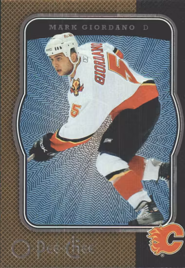 2007-08 O-Pee-Chee Micromotion #76 Mark Giordano (20-73x3-FLAMES)